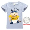 SML Jeffy drukowane dzieci Tshirts 614T Kids Boys Cartoon Print 100 Bawełniane koszule 115165 cm Designer Designer Ubrania chłopców Wholesa4688284