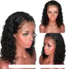 Curly Wig Brazilian Lace Front Human Hair Wigs För Kvinnor Naturfärg Pre Plucked Full Lace Wig med Baby Hair