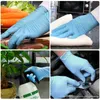 Gants de protection Gants de nitrile jetables Allergy Allergie imperméable Latex de cuisine universelle Discing Glants de jardin bleu Color9738275