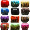 12 kleuren voor selecties haan staart bruiloft bruid jurken decoratie rok veren partij decoratieve boas strip 25pcs