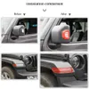 Paralume rosso per sopracciglia ruota/specchio retromarcia decorazione indicatori di direzione per Jeep Wrangler JL JT Shahara 2018+ accessori esterni auto