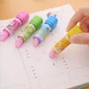 Hot cheap price unique lipstick shape pencil eraser popular fruit color kitty color young girls love eraser for gift