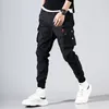 힙합 남성 Pantalones Hombre 하이 스트리트 Kpop 캐주얼 카고 바지 (많은 주머니 포함) Joggers Modis Streetwear Trousers 하라주쿠