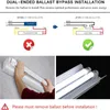 2020 New Arrival Time-limited Milky Cover T8 Led Lighting 5ft Split Tube 1500mm 22w 28w Energy Saving Lamps Bulbs High Lumen Ac85-265v