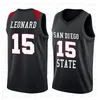 San Diego State Aztecs College Kawhi 15 Leonard Jersey NCAA 30 Curry 35 Durant 23 James LeBron Maglie da basket 99 88