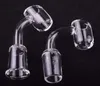 Banger de quartzo sem domo de alta qualidade 4mm de espessura prego dab 10mm 14mm 18mm masculino feminino para plataformas de petróleo bongs de água de vidro