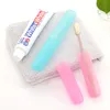 Frosted Toothbrush Holder Travel Plastic Toothbrush Case Hiking Camping Portable Toothbrush Tube Cover Storage Box Protect Holder DBC BH2636