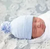 Bebé Pom Pom Borla Recién Nacido Niña Niño Hospital Sombrero Recién Nacido Hospital Sombreros Bebé Vivero Beanie envío gratis