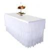 Adeeing – couverture de jupe de Table en fil élastique à 3 couches, pour mariage, fête d'anniversaire, décoration de la maison