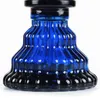 REANUICE narguilé 11 "2 tuyaux ensemble complet Tube de Silicone en céramique bleu fumer chicha en verre avec système de gestion de la chaleur