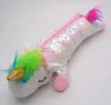 Unicorn Makeup tassen Tweezijdige omkeerbare zeemeermin lovertjes Penzakken pluche cosmetische containers reizen draagbare etui GD32