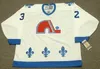 Men Vintage #32 Dale Hunter Quebec Nordiques 1985 Hockey Jersey Custom Any Name Number