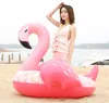 New150cm Stampa floreale Stampa fenicottero Materasso Gommone Gommone Gommone Swan Pool Anello Swim Piscina Cute Acqua Giocattolo per bambini Adult PVC Lounger