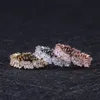 New Arrival Sparkling Diamond Engagement Ring Womens Elegant Irregular White Cubic Zirconia Paved Birthday Jewelry Gift