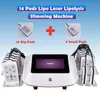 650nm Lipolaser Lipo Laser Slimming Beauty Machine Diode Fat Burning Remover Body Shaping Weight Loss 14pcs Paddles Instrument