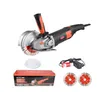 220 V Double lame de scie découpeuse de rainure de mur découpeuse de béton anti-poussière 1800 W 6000r/min