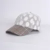 Roseluosi Женщины бейсболка новейшая клетчатая и точка пэчворки бейсбольные шляпы Snapback Bone Masculino