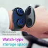 Intelligent Watch HM50 True Wireless TWS Ohrhörer Bluetooth 5.0 Headset Touch Control HiFi-Ohrhörer mit Armband Power Case für IOS Android