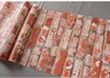 Faux 3D Vintage Bricks Wallpaper rolo de vinil PVC Retro industrial Loft papel de parede Red Grey impermeável lavável