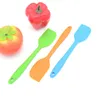 Kitchen Silicone Cream Butter Cake Spatula Mixing Batter Scraper Brush Butter Mixer Cake Brushes Baking Tool LX8892