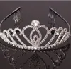 Bruids Tiara's met Steentjes Bruiloft Sieraden Meisjes Headpieces Verjaardag Partij Prestaties Pageant Crystal Crowns Wedding Accessoires BW-ZH026