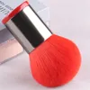 Brush de Kabuki de pó vermelho limitado 124 portátil Fundação Multural Power Bronzer Blusher Bush Brush4630385