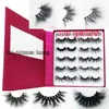 New style popular mink Lashes Silk eyelashes 3D mink eyelashes 25mm 16 pairs lashes book Thick long Lashes False Eyelash box eyelash book