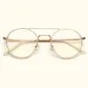 Nossa Vintage Yuvarlak Gözlük Çerçeveleri Kadın Erkekler Klasik Optik Gözlükler Açık Lens Retro Gözlük Pembe Şeffaf Eyewear8140677