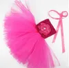 Tutu per ragazze Abiti senza spalline Vestiti per bambini Fatti a mano Pettiskirt Boutique Abiti da principessa Moda Abito casual Abito estivo per foto C5855