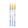 7/9/11/15mm Nail Art Liner Brush Painting Flower Drawing French Lines Grid Stripe Acrylic UV Gel Pen DIY Manicure Tools XBJK1912