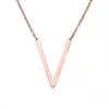 Collier pendentif en acier inoxydable nz 26 lettres personnalisées bijoux bijoux mode rose rose or couleur 3813793
