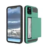 Shockproof Hybrid Card Holder Slot Armor Cases For iPhone 11 Pro Max 13 12 Mini XR XS X 8 7 6 6S Plus