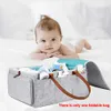 Bébé pratique de grande capacité Travel en feutre et maison de couches de nettoyage amovible Sac de rangement des couches durables faciles à transporter 5118831