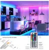 Ultra Bright Light LED Strip Lights RGB 16.4FT / 5M SMD 5050 DC12V Flexibel Les Strips Lights 50LED / METER 16Different statiska färger