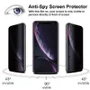 Протектор экрана Spy Spy для iPhone 13 XS MAX XR Устройство укладки Закаленное для iPhone 7 8 6s Plus с розничной коробкой