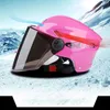 Casque de moto Visière à face ouverte Casques de protection solaire Noir Racing Off Road Electrombile Moto Vélo Casques de vélo Hommes et femmes