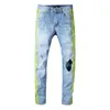 Jeans strappati strappati da uomo Jeans neri Pantaloni hop hop slim fit elasticizzati strappati strappati strappati290t