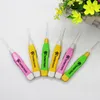 Partihandel Hot LED ficklampa Baby Ear Pick Wax Earpick Remover med Curette Cleaner Tweez 3 Montering