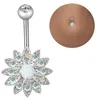 3 / Set Opal Navel Nail Soft Ceramic Ball Navel Ring Combinatie