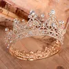 Princess Jewelry Large Full Circle Rhinestones Queen Pageant Crown Wedding Bridal Hair Jewelry Wedding Dress Accessories