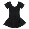 Estágio desgaste grosso bailarina ballet roupas dancewear meninas vestido adulto preto tutu completo de algodão para mulheres1