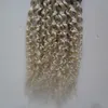 Ombre Human Бразильские Кудрявые Вьющиеся Пучки Человеческих Волос 1 Шт. 100 г Ombre Девы Кудрявые Плетеные Волосы 100% Пучки Человеческих Волос