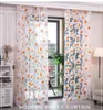 Modern Tulle Curtains for Living Room Bedroom Kitchen Curtain Yellow Floral Window Treatment Curtain Panel Drape Home Decoration