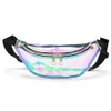 Mulheres Laser Cintura Pacote Mulheres PVC Saco Clear Senhora Laser Cintura Pacotes Ombro Zipper Bags Beach Sport Travel Bags Ao Ar Livre Capas RRA460