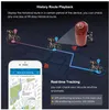 GPS Tracker bicicleta LED Light Mini GPS Tracker Voz Monitor de Anti-roubo Rastreador Mova Choque SOS Alarm Fácil Invisível bicicleta GPS TKSTAR