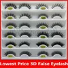 3D Mink falsche Wimpern 100% reale sibirischen 3D Nerz-Haar-Streifen falschen Wimpern Make-up Lange Einzelne Wimpern Mink Lashes Verlängerung