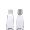 2020 Nieuwe trending 30ml Plastic Pet Hand Sanitizer Fles met Flip Top Flat Pocket Fles 1oz 2000pcs Lot