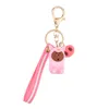 We bare bears lovely doll keychain figures toy Grizzly Panda Icebear cosplay key ring pendant accessories kids Gift5278662
