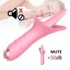 HWOK Dil Lick Dildo vibratör Kadınlar Oral Masaj G Noktası Clit Kadın yetişkin seks oyuncak Stimulatör Vajina Erotik Masturbator Y191015 için