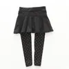 Kleinkind Mädchen Wolle Culotte Render Hose Kinder Kind schwarz rosa Legging Hose Hose Rock Babykleidung